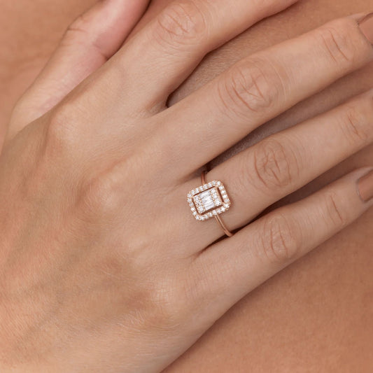 Radiant Cluster Halo Ring