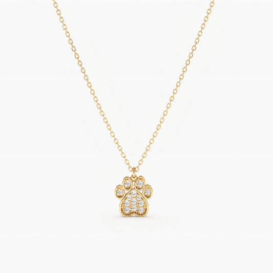 Minimalist Paw Pendant