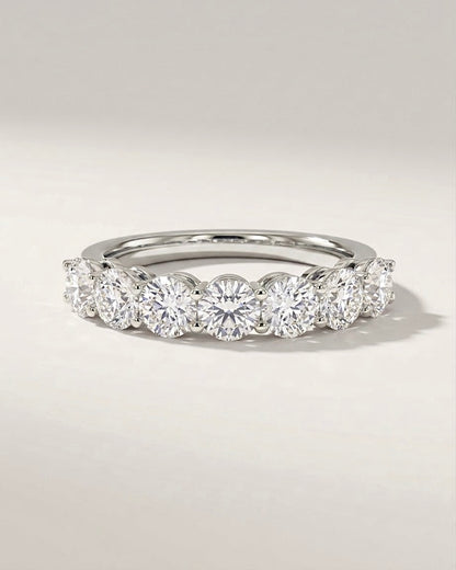 Round Cut Half Eternity