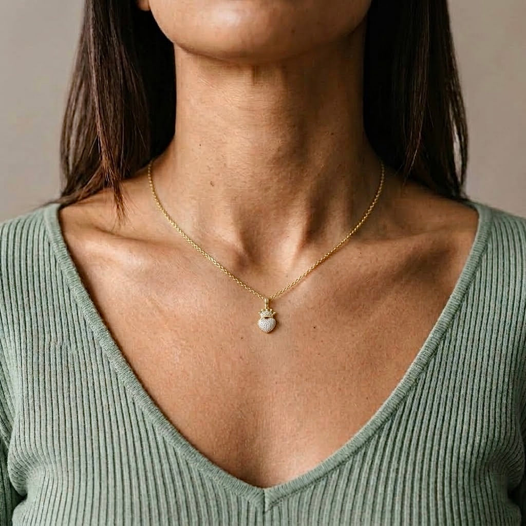 Heart Crown Pendant
