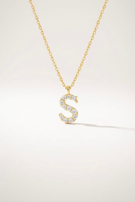 Iced Initial Necklace