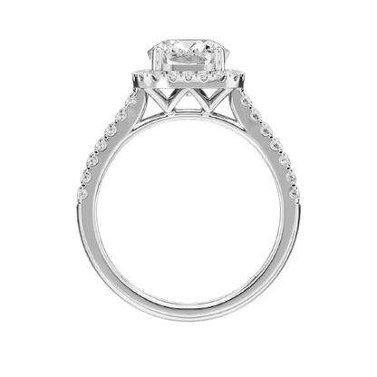 Elongated Cushion Halo Ring