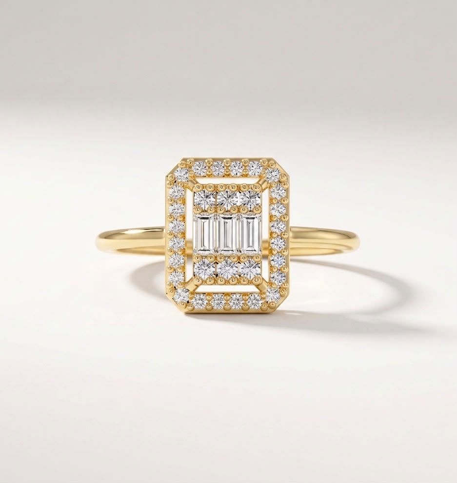 Radiant Cluster Halo Ring
