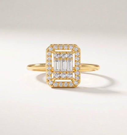 Radiant Cluster Halo Ring