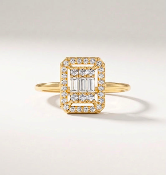 Radiant Cluster Halo Ring