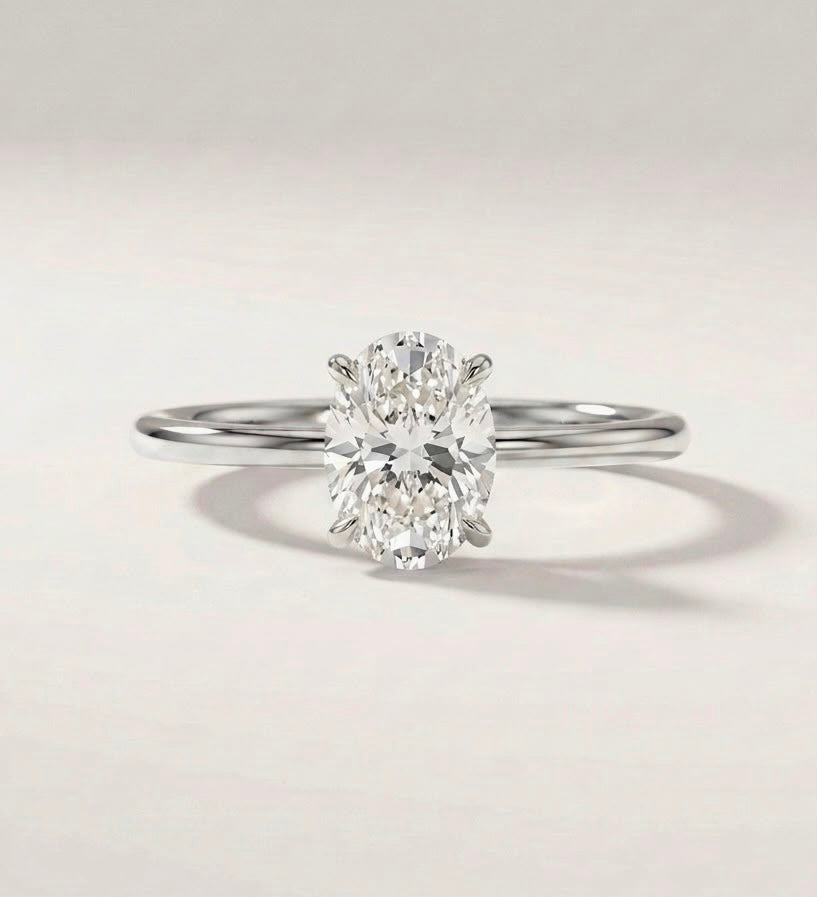 Oval Cut Solitaire