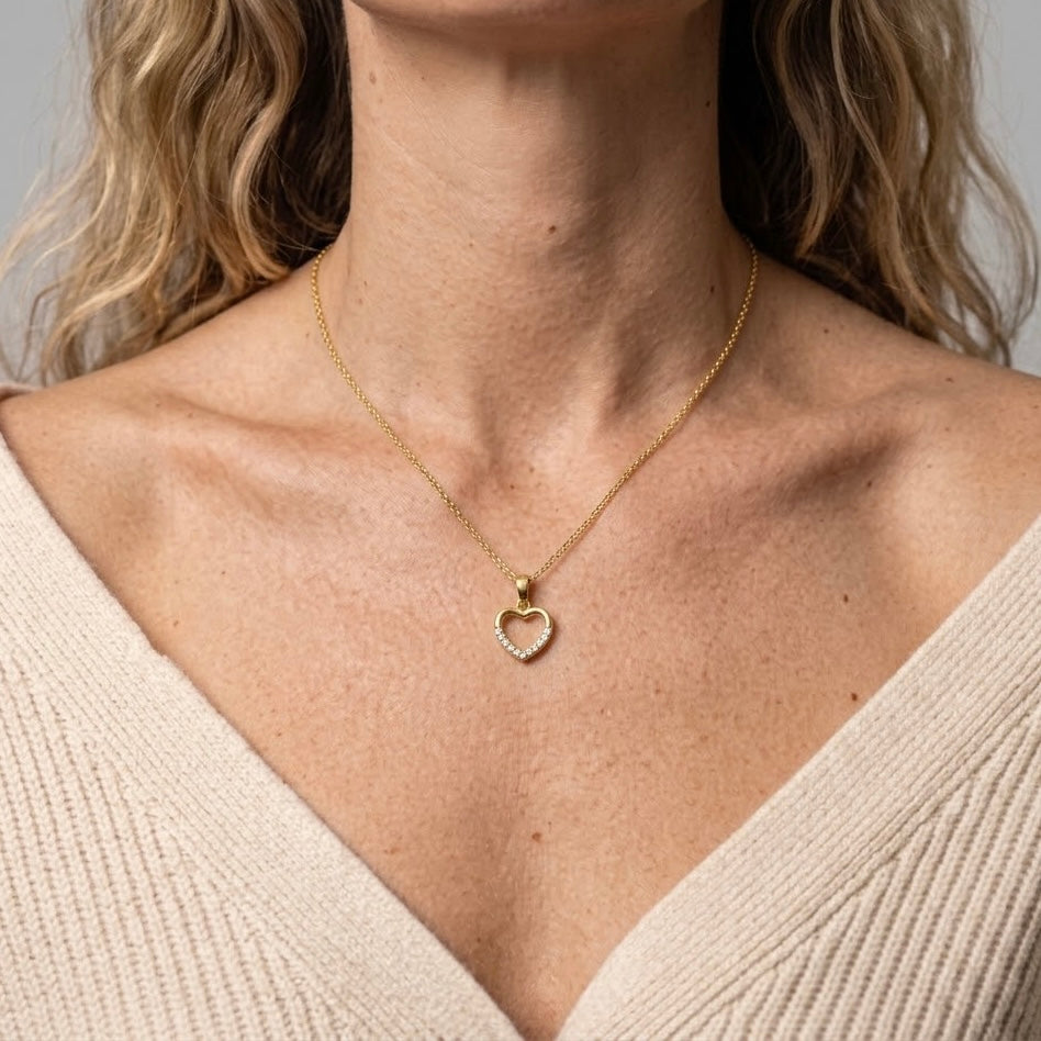 Pavé Heart Pendant