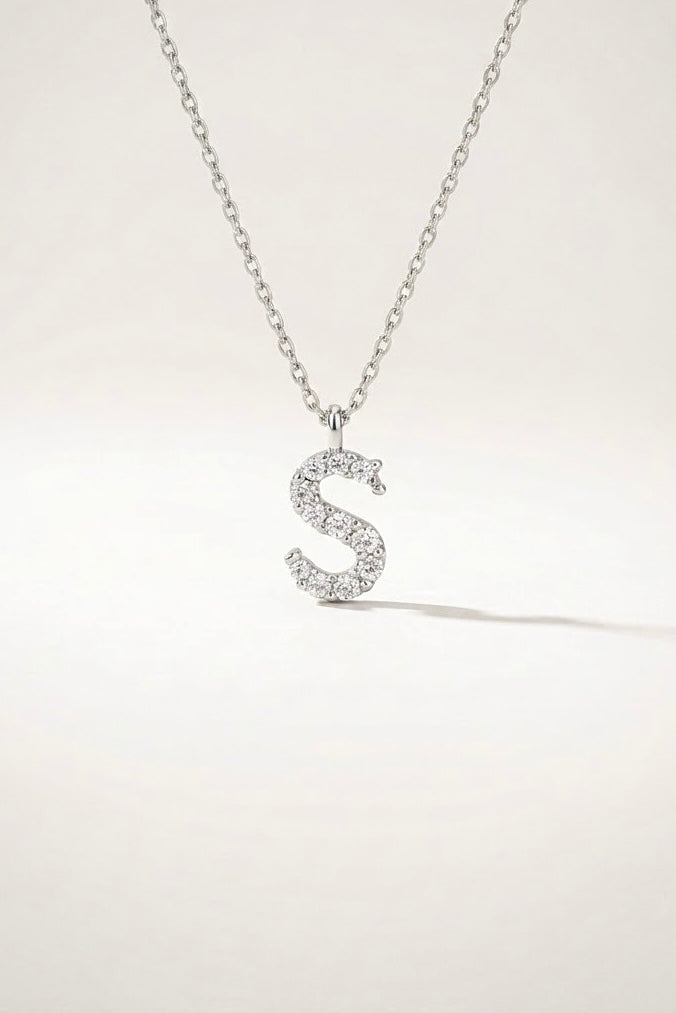 Iced Initial Necklace