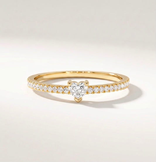 Minimal Heart Ring