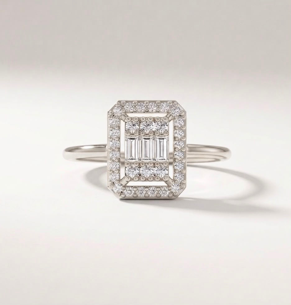 Radiant Cluster Halo Ring