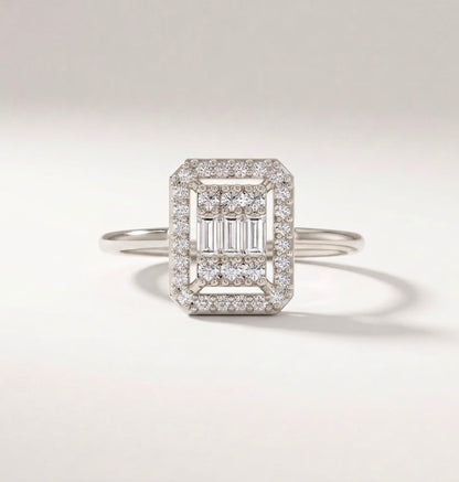 Radiant Cluster Halo Ring