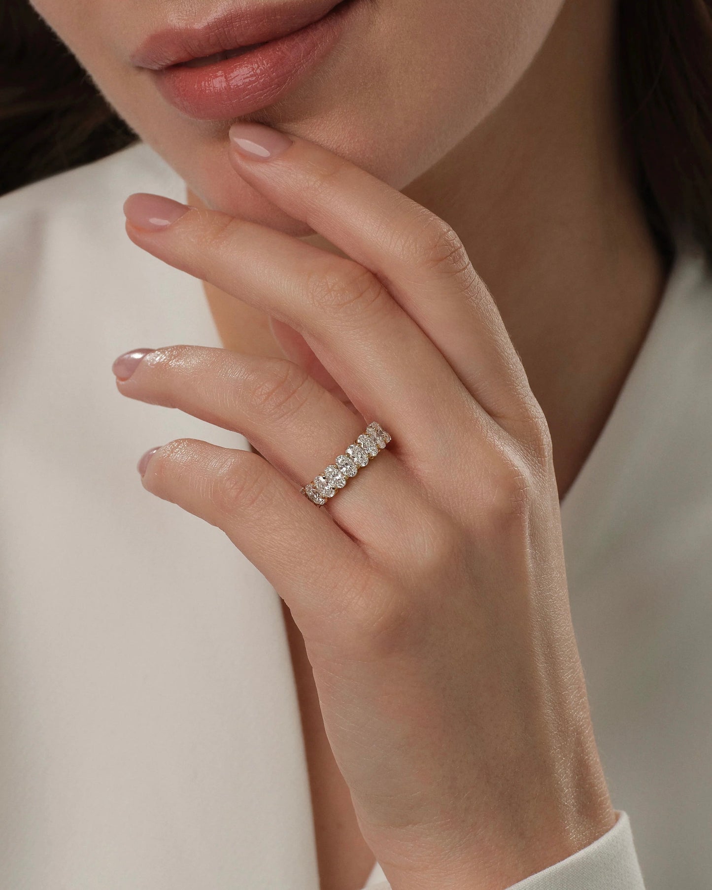 Oval Eternity Band
