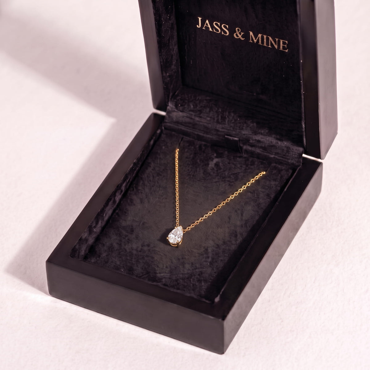 Pear Solitaire Necklace