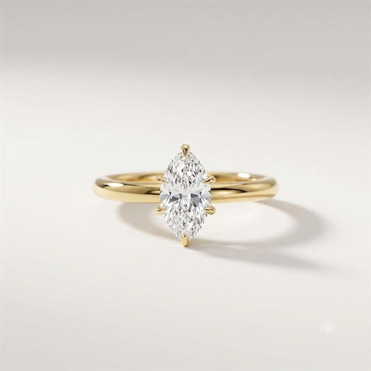 Marquise Cut Solitaire