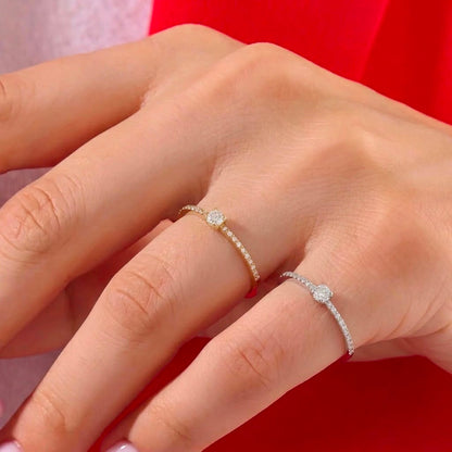 Minimal Solitaire Ring