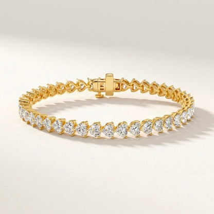 Heart Tennis Bracelet