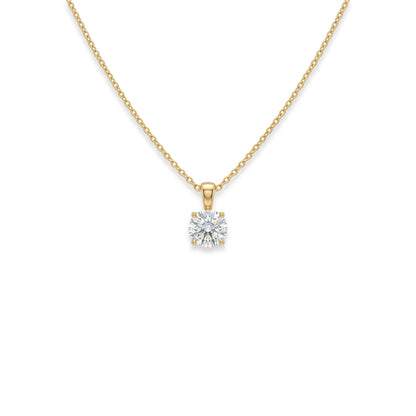 Round Solitaire Pendant