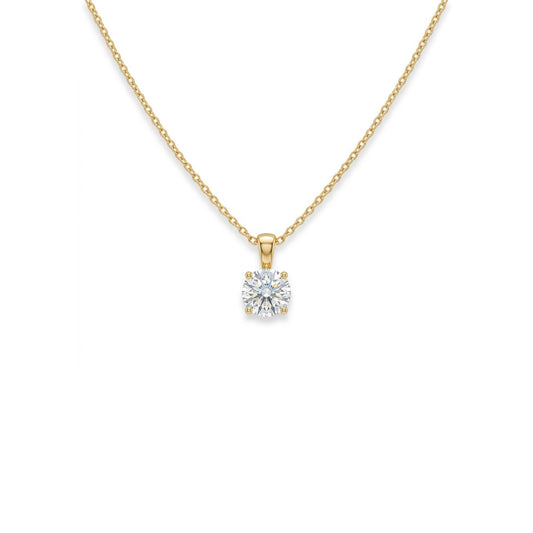 Round Solitaire Pendant