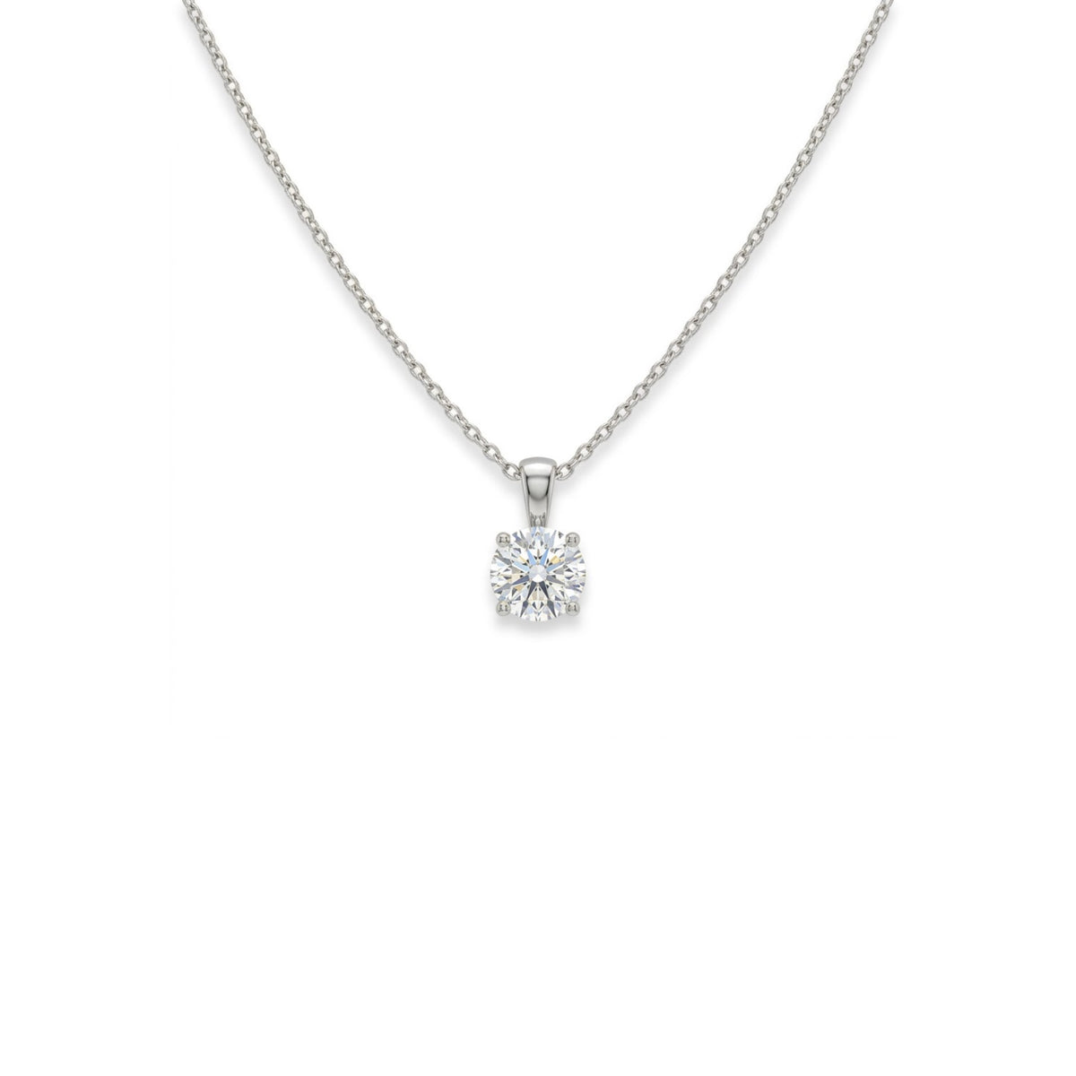 Round Solitaire Pendant