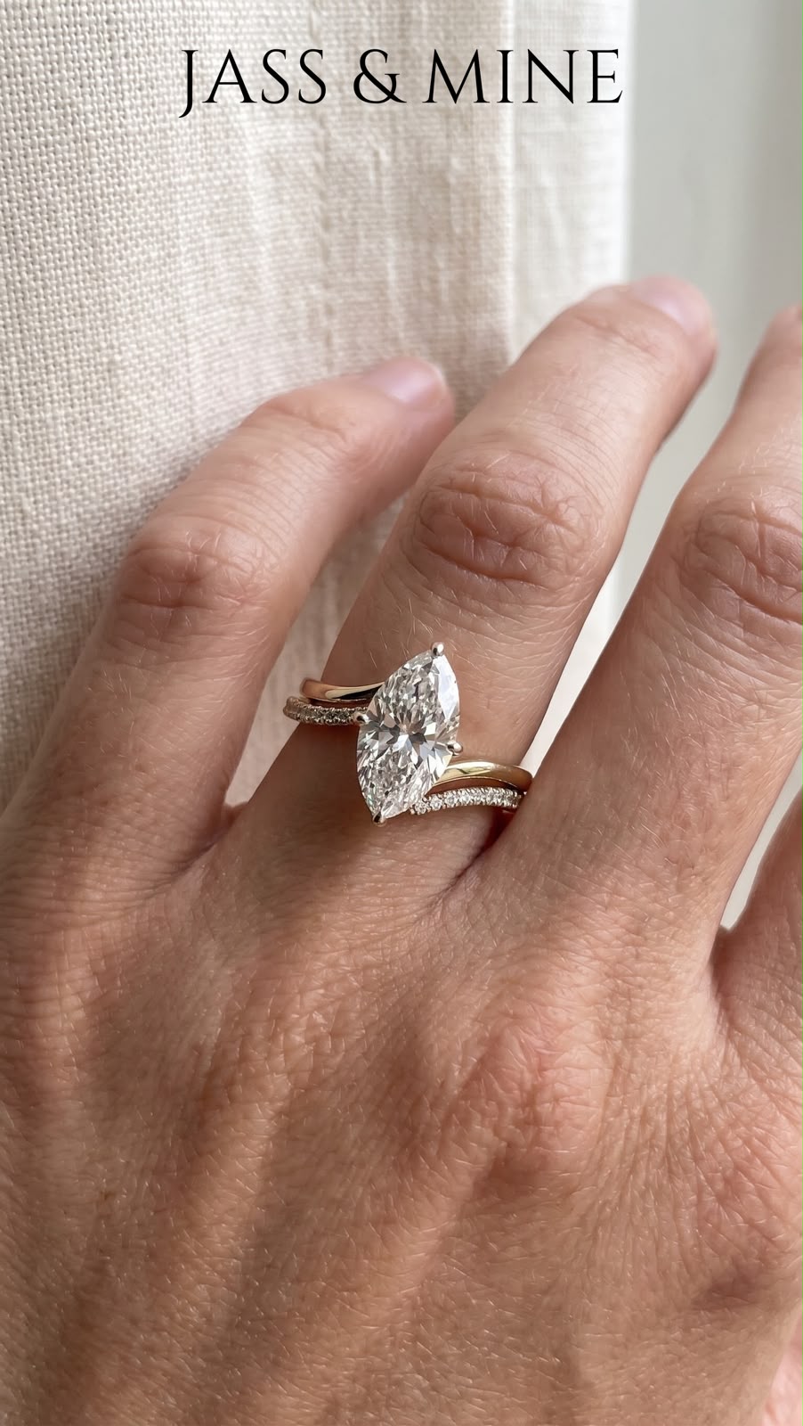 4 CT Marquise Cut Ring & TouchBand
