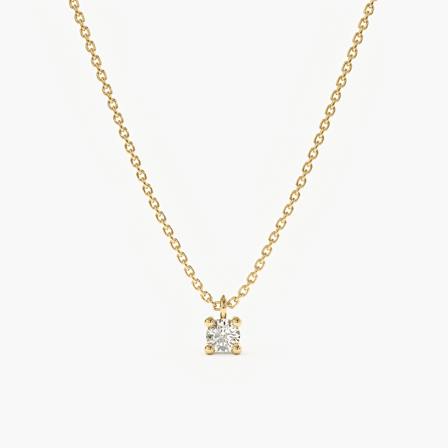 Round Solitaire Pendant