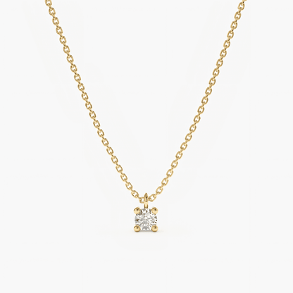 Round Solitaire Pendant