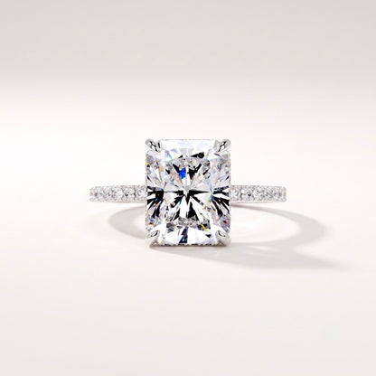 Hidden Halo Radiant Cut Ring