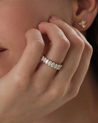 Oval Eternity Band