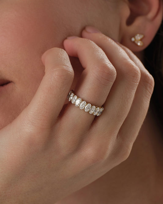 Oval Eternity Band