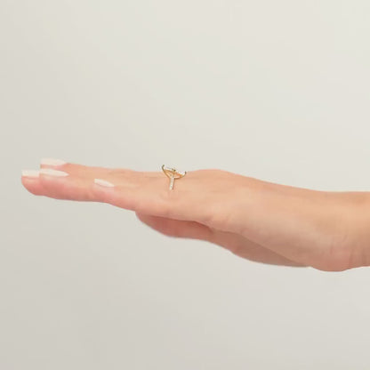 Marquise Cut Ring Crusted Band